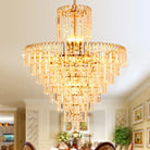 Madilyn Modern Tiered Chandelier: Add Dazzling Elegance To Your Space Gold / 23.5’