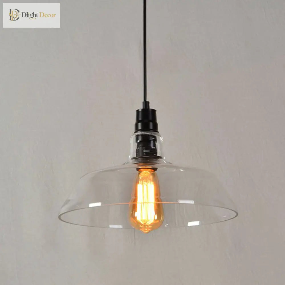 Madison Industrial Pendant: Vintage Charm In Multiple Colors (Clear Amber