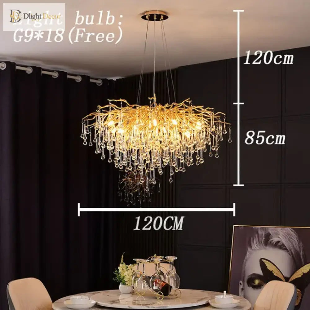 Modern Luxury Crystal Chandeliers - Maison Margiela Water Drop Pendant Light Perfect For Living