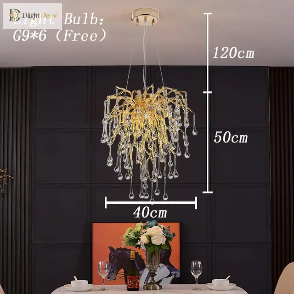 Modern Luxury Crystal Chandeliers - Maison Margiela Water Drop Pendant Light Perfect For Living