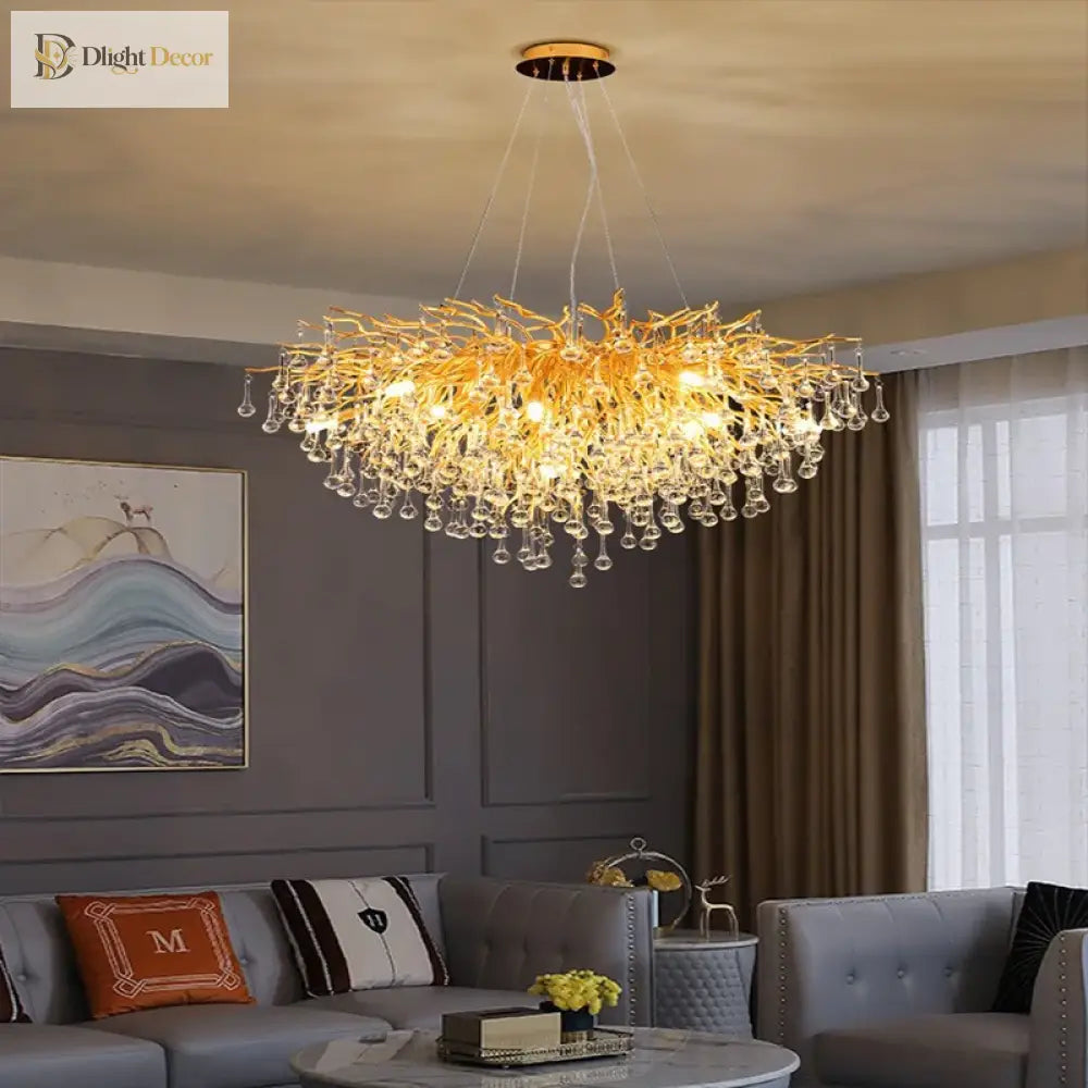 Modern Luxury Crystal Chandeliers - Maison Margiela Water Drop Pendant Light Perfect For Living