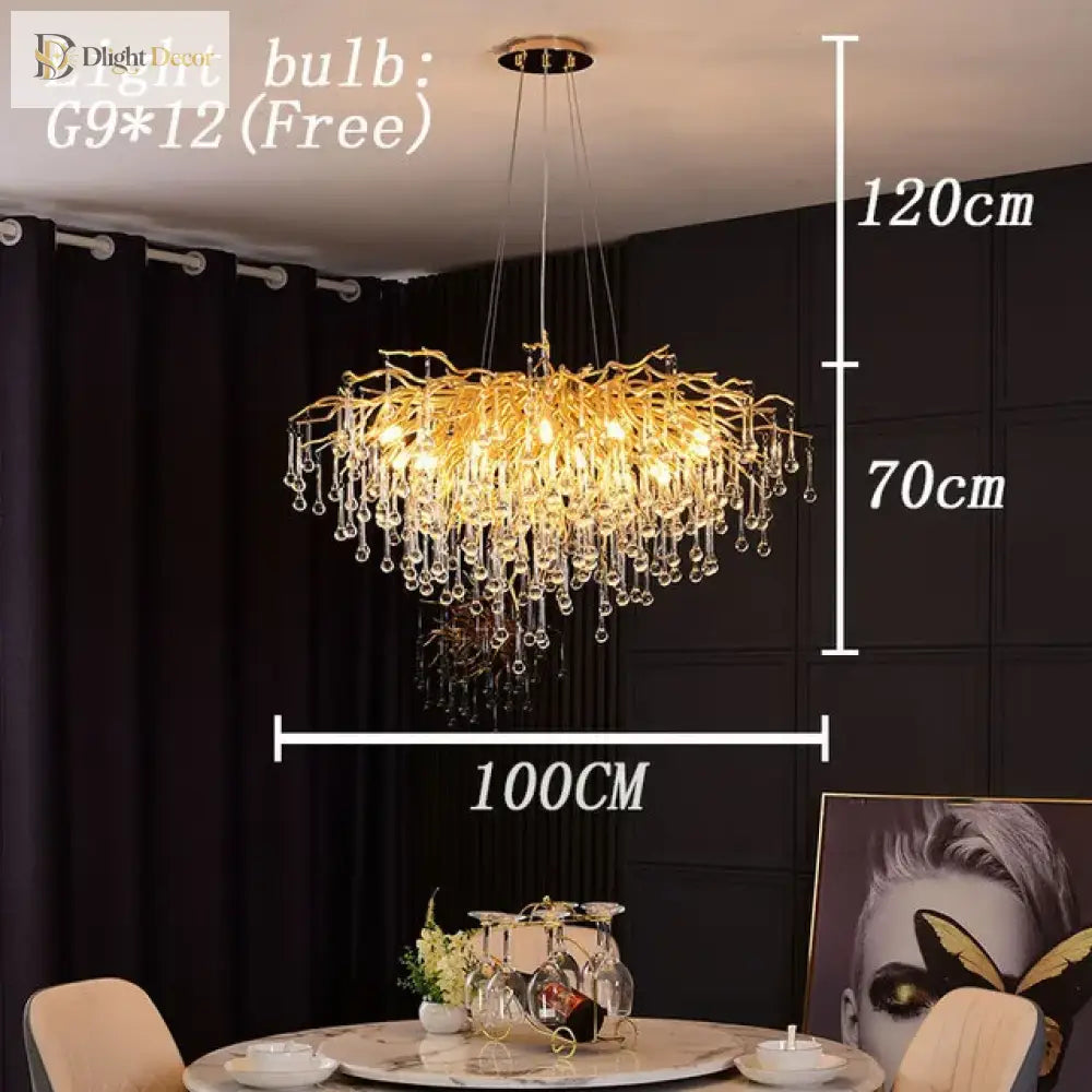 Modern Luxury Crystal Chandeliers - Maison Margiela Water Drop Pendant Light Perfect For Living