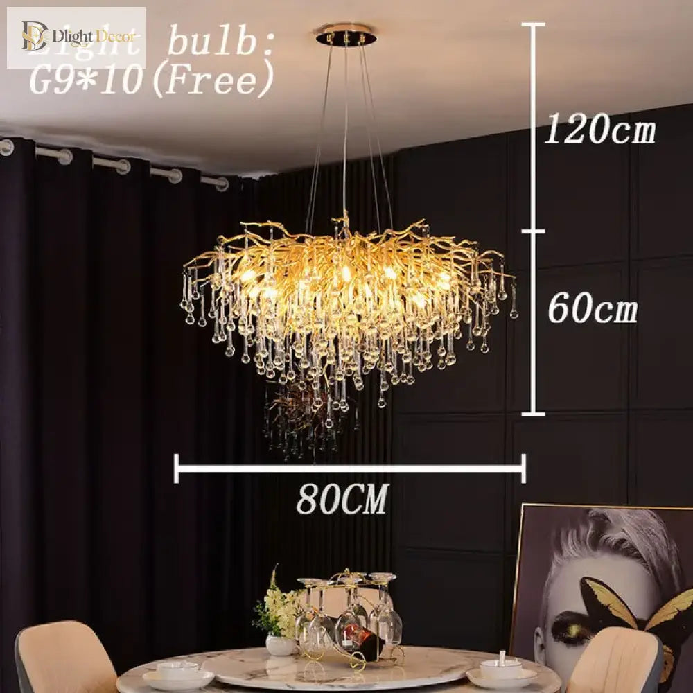 Modern Luxury Crystal Chandeliers - Maison Margiela Water Drop Pendant Light Perfect For Living
