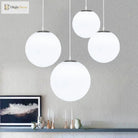 Makayla Elegance Meets Versatility: White Glass Globe Pendant