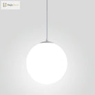 Makayla Elegance Meets Versatility: White Glass Globe Pendant