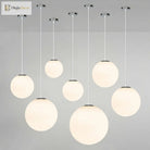 Makayla Elegance Meets Versatility: White Glass Globe Pendant