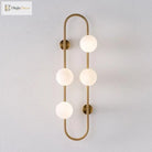 Makenzie Modern Gold Wall Sconce With 4 Lights