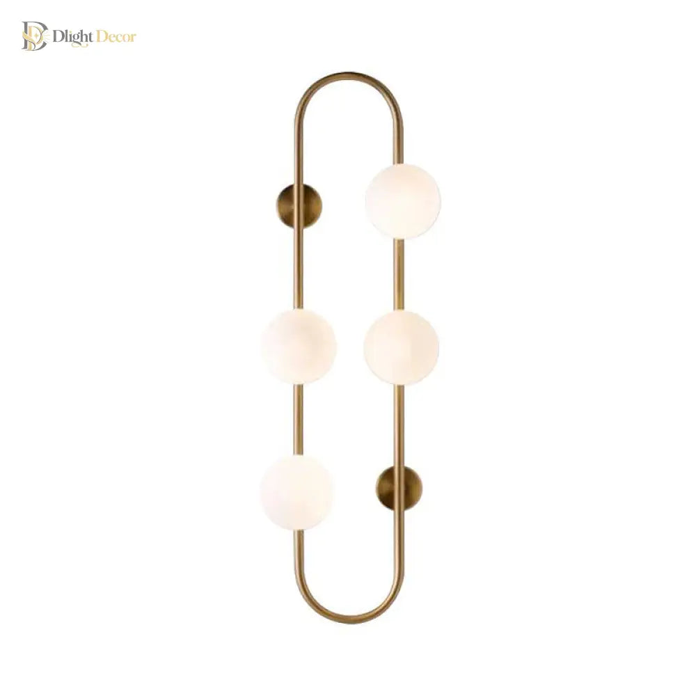 Makenzie Modern Gold Wall Sconce With 4 Lights
