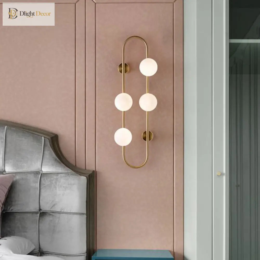 Makenzie Modern Gold Wall Sconce With 4 Lights