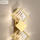 Malaya - Living Room Villa Hotel New Wall Lamp Creative Golden Crystal High - End Luxury Atmosphere