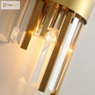 Malaya - Living Room Villa Hotel New Wall Lamp Creative Golden Crystal High - End Luxury Atmosphere