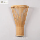 Handmade Bamboo Wood Lustre Wall Sconce Lamp - Rustic Elegance For Home Living And Bedroom Decor