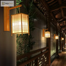 Handmade Bamboo Wood Lustre Wall Sconce Lamp - Rustic Elegance For Home Living And Bedroom Decor