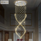 Mckenna Modern 6 - Light Nickel & Crystal Flushmount Ceiling Light