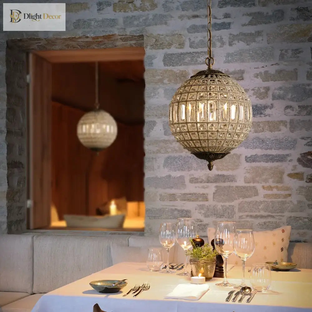 Medieval French Court Style Crystal Chandelier - Retro Luxury Lighting For Living Rooms And Bedrooms