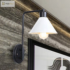 Melanie Retro Wall Sconce: Chic White Light For Any Space