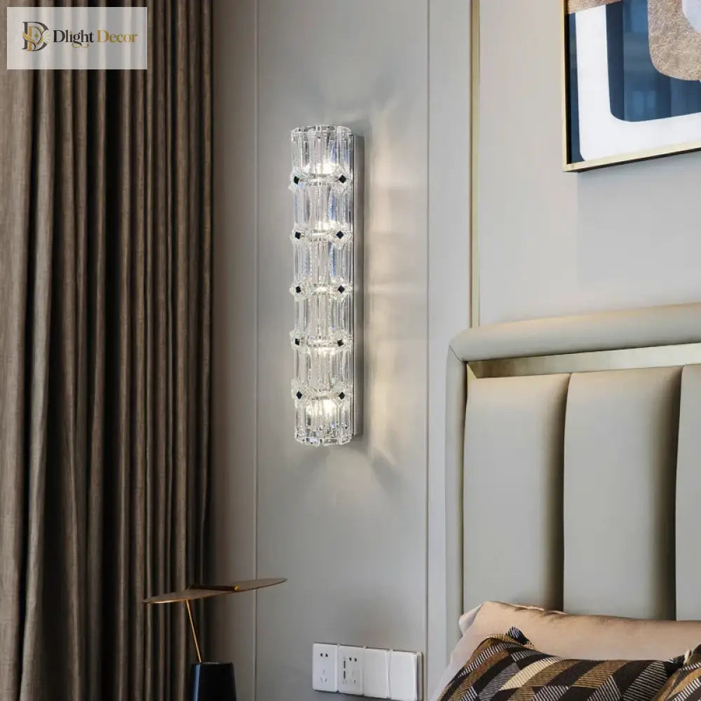Mila Crystal Wall Lamp - Luxury Living Room And Bedroom Illumination Wall Lamp