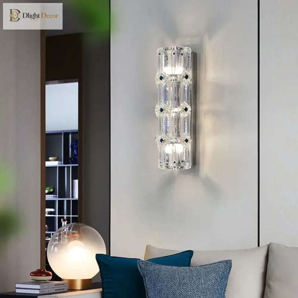 Mila Crystal Wall Lamp - Luxury Living Room And Bedroom Illumination Wall Lamp