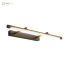 Modern Elegance Meets Warmth: Black Minimalist Led Vanity Light