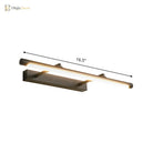 Modern Elegance Meets Warmth: Black Minimalist Led Vanity Light