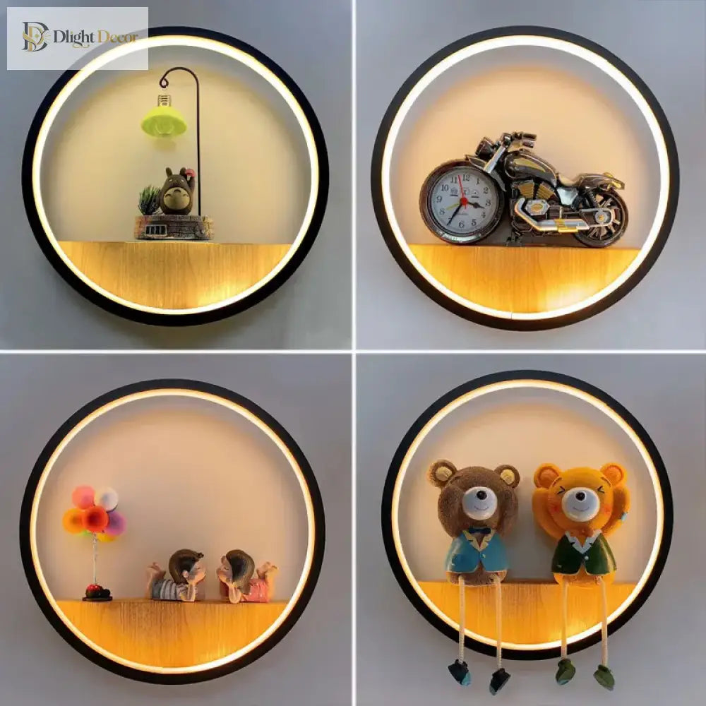 Dlight Decor Minimalist Cartoon Wall Light for Kids Wall Art