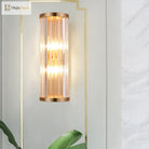 Modern Elegance Meets Warmth: Minimalist Crystal Wall Sconce