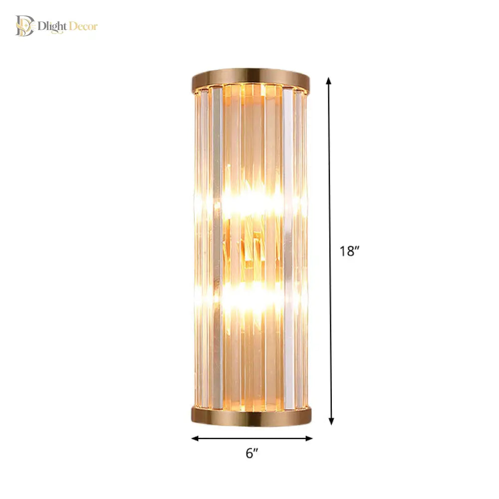 Modern Elegance Meets Warmth: Minimalist Crystal Wall Sconce