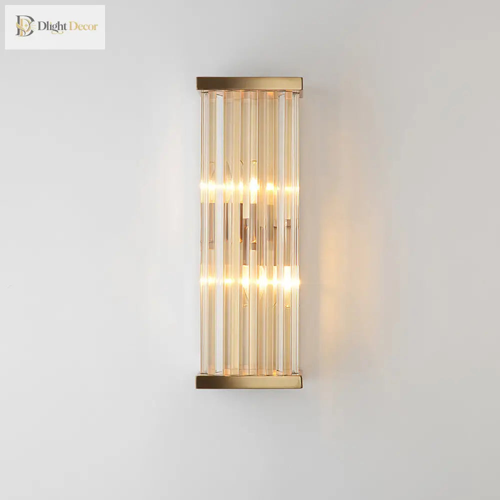 Modern Elegance Meets Warmth: Minimalist Crystal Wall Sconce