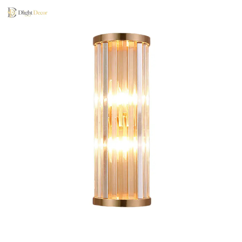 Modern Elegance Meets Warmth: Minimalist Crystal Wall Sconce