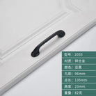 Minimalist Zinc Alloy Cabinet Handles - American Style Drawer Knobs for Wardrobes and Furniture black-96 Handles