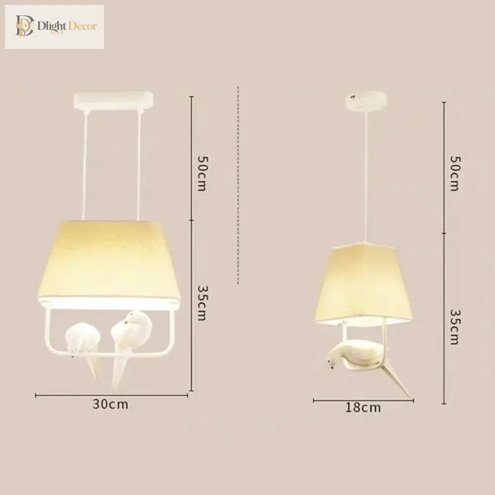 Creative Bird Pendant Lights - Simple Japan Style Chandelier For Ceiling Light In Study Dining Room