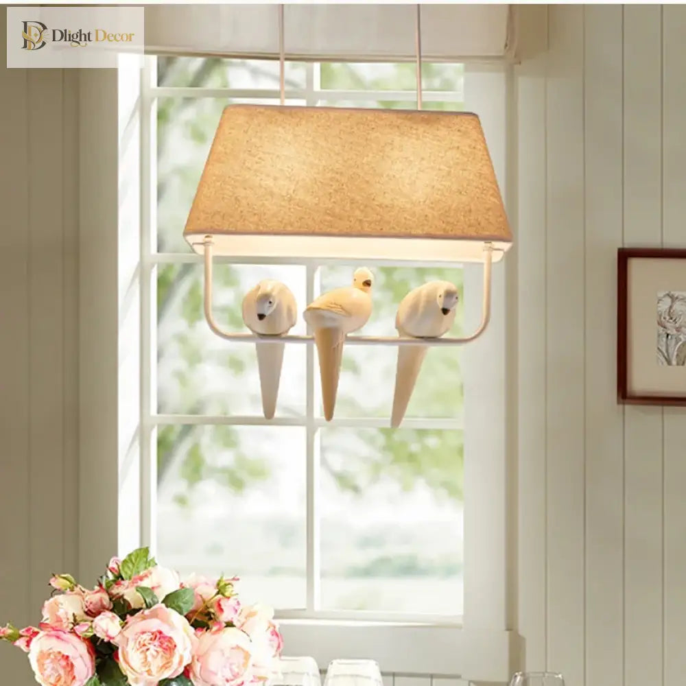 Creative Bird Pendant Lights - Simple Japan Style Chandelier For Ceiling Light In Study Dining Room