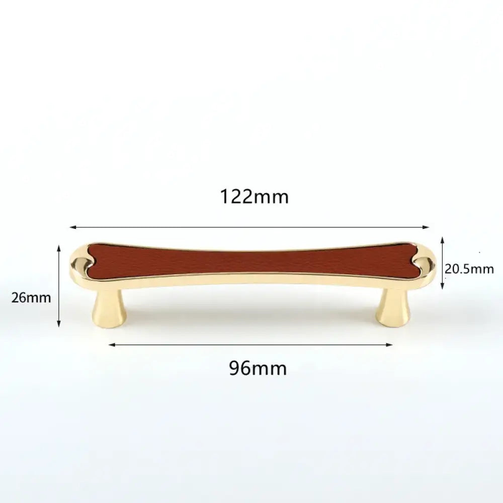 Modern Black and Red Leather Cabinet Handle – Sleek Zinc Alloy Drawer Pulls for Wardrobes and Cupboards (96mm/128mm)