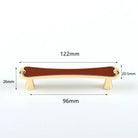 Modern Black and Red Leather Cabinet Handle – Sleek Zinc Alloy Drawer Pulls for Wardrobes and Cupboards (96mm/128mm)
