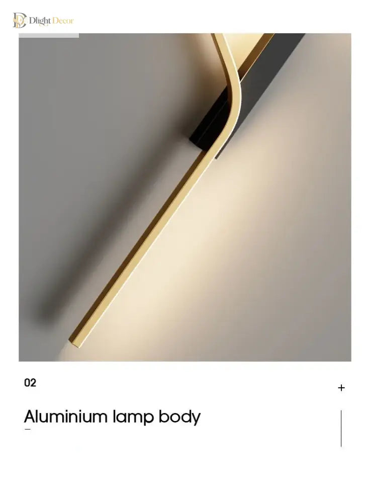Dlight Decor Black Modern LED Wall Light Fixture