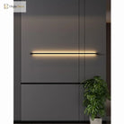 Modern Extremely Narrow Black Long Strip Wall Lamp - Ideal For Corridor Bedroom Bedside Living Room