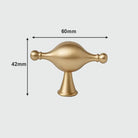 Modern Brass Cabinet Handles – Brushed Gold Bar Knobs for Furniture (60mm-368mm) 2026-060 Handles