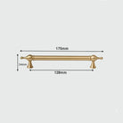 Modern Brass Cabinet Handles – Brushed Gold Bar Knobs for Furniture (60mm-368mm) 2026-175 Handles