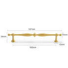 Modern Brass Cabinet Knobs & Pulls – configuration option 12
