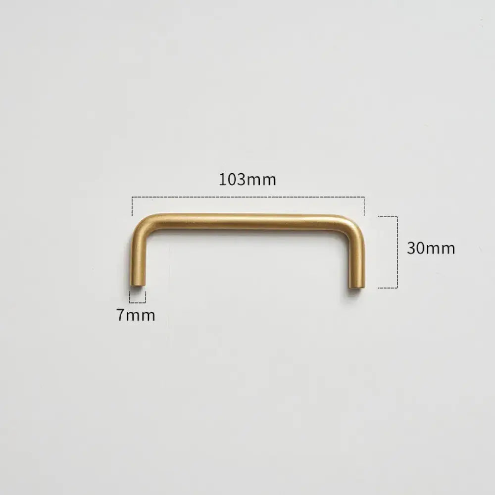Modern Brass Furniture Bar Handles – Stylish Cabinet Pulls and Towel Bars (7mm Solid Brass) 2007-A103 Handles