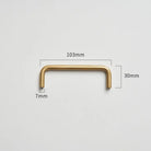 Modern Brass Furniture Bar Handles – Stylish Cabinet Pulls and Towel Bars (7mm Solid Brass) 2007-A103 Handles