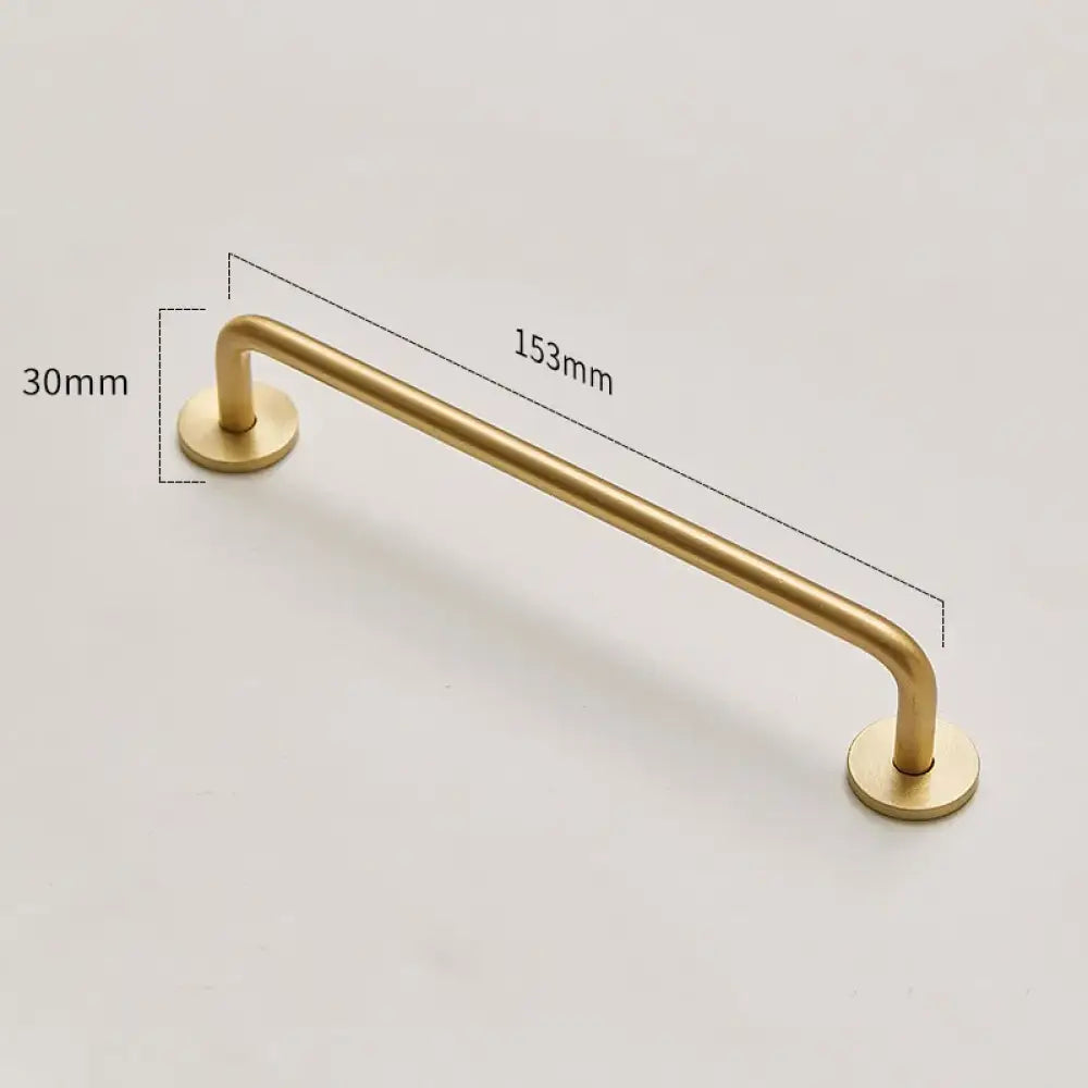 Modern Brass Furniture Bar Handles – Stylish Cabinet Pulls and Towel Bars (7mm Solid Brass) 2007-B153 Handles