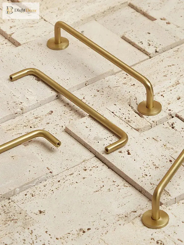 Modern Brass Furniture Bar Handles – Stylish Cabinet Pulls and Towel Bars (7mm Solid Brass) Handles