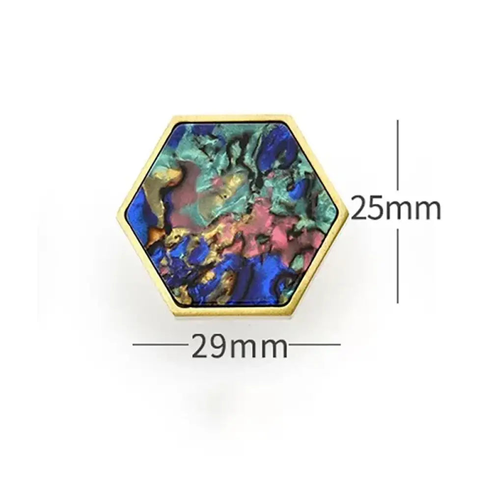 Modern Brass Shell Knobs – Colorful Cabinet Pulls for Wardrobes Dressers and Cupboards color 29mm knob