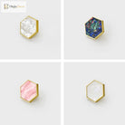 Modern Brass Shell Knobs – Colorful Cabinet Pulls for Wardrobes Dressers and Cupboards knob