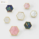 Modern Brass Shell Knobs – Colorful Cabinet Pulls for Wardrobes Dressers and Cupboards knob