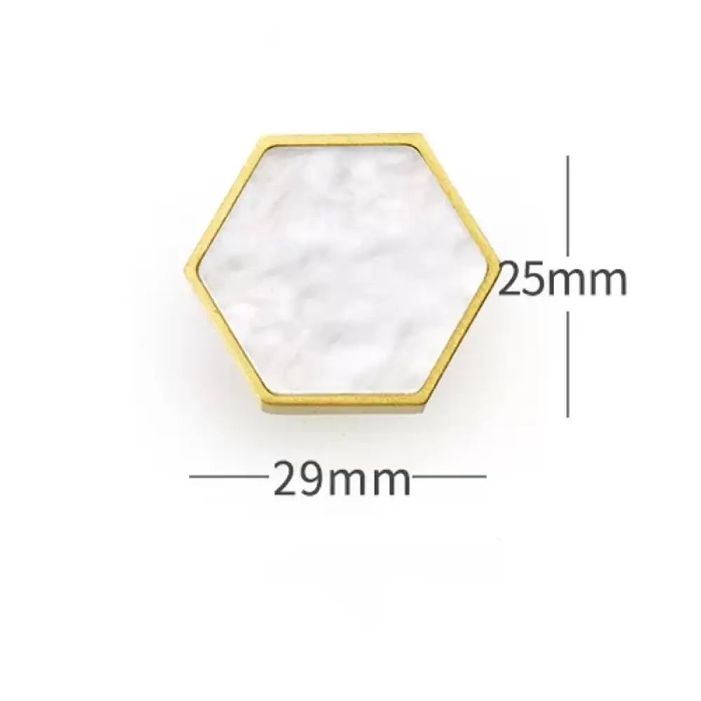 Modern Brass Shell Knobs – Colorful Cabinet Pulls for Wardrobes Dressers and Cupboards white B 29mm knob