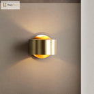 Brass Drum Wall Sconce: Modern 1 - Head Metal Bedroom Light Wall Lamp