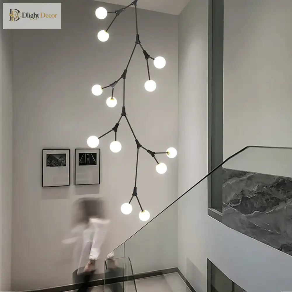 Contemporary Rotating Stair Light Chandelier - Luxury Lighting For Your Living Space Chandelier