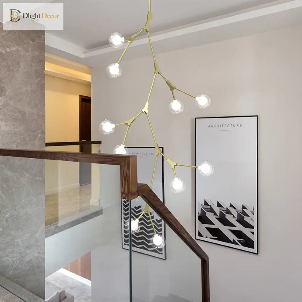 Contemporary Rotating Stair Light Chandelier - Luxury Lighting For Your Living Space Chandelier